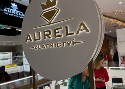 Prodejní stánek Zlatnictví Aurela – OC Nový Smíchov